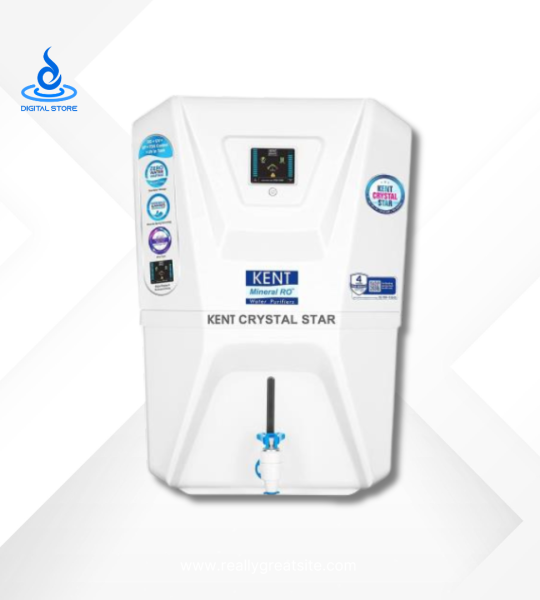 Kent Crystal Star 8 Stages 100 GPD RO Water Purifier (White)