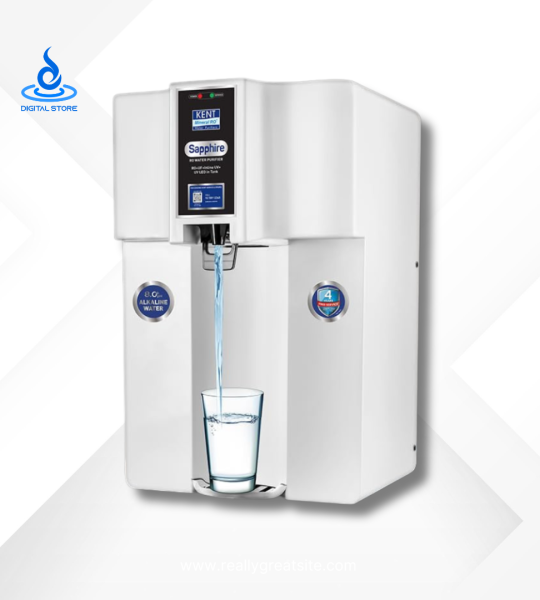 Kent Sapphire 8 Stages 100 GPD RO Water Purifier (White)