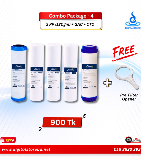 Combo Package 4 - 10" PP (120gm) + GAC + CTO Filter