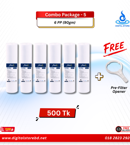 Combo Package 5 - 10" PP Filter (90gm) 6ps